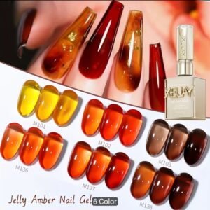 Esmalte en Gel  Xeijayi tono Jelly  ambar # M101, 15 ml.