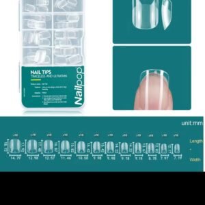 Uñas soft gel , S cuadrada, Nail Pop 120pcs.