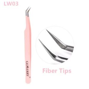 Pinza profesional para extensiones de pestañas, Gemerry