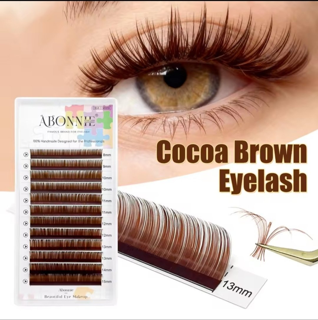 Pestañas Cocoa Brown 0.07D #10 , Abonnie