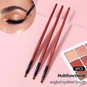 Pincel biselado para perfilar cejas o delineados.