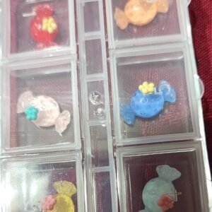 Set de  adornos para uñas, 6 dulces.
