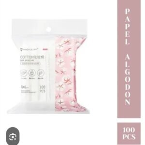 Papel algodón sin pelusas, para limpieza facial, 100 unidades.