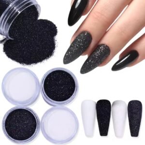 Set efecto sugar negro y blanco