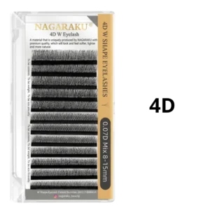 NAGARAKU Extensiones de Pestañas 4D W 0.07 Mix 8-15 mm