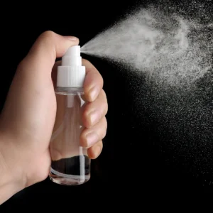 Botella spray plástica rociador , 50 ml.