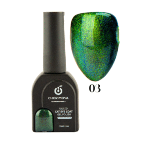 Esmalte Cherimoya ojo de gato Galaxy Blue Green # 03