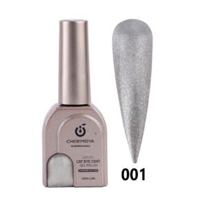 Esmalte ojo de Gato Cherimoya Diamond Glitter Silver 001
