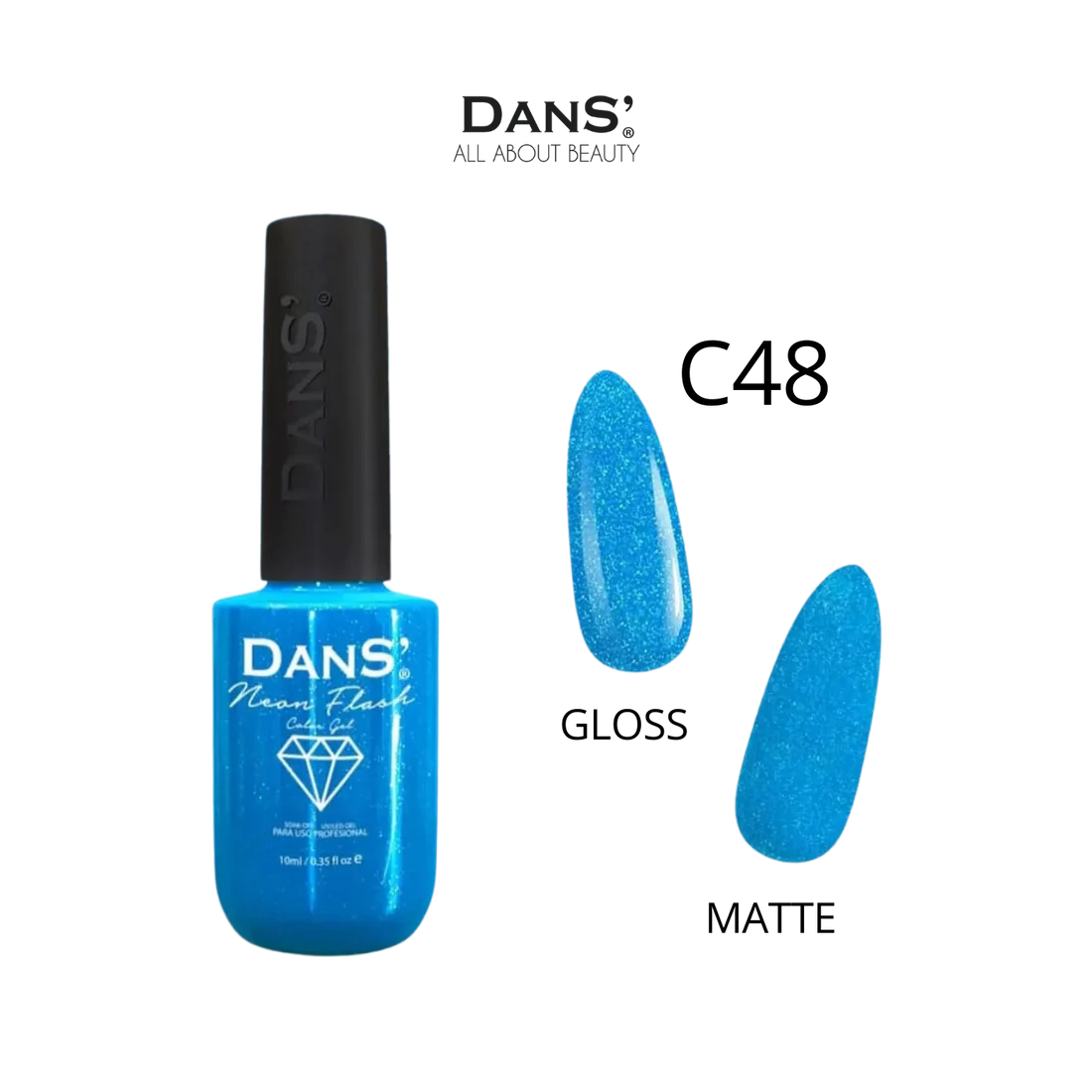 Esmalte en Gel Dans Coleccion Neón Flash C48