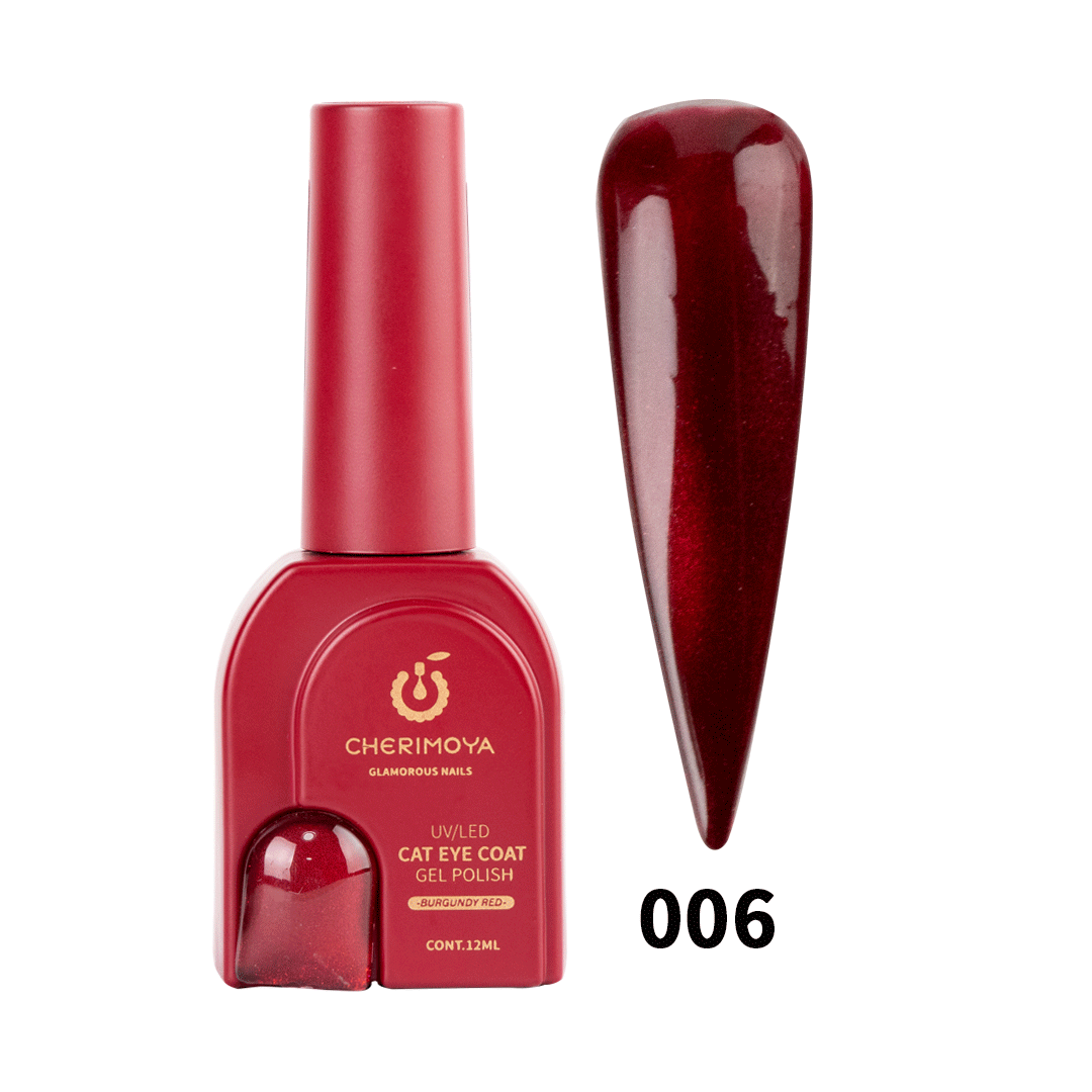 Esmalte Cherimoya Ojo de Gato Burgundy Cherry 006