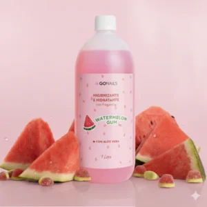 Higenizante hidratante Water Melón Gum , 1 litro.
