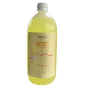 Higenizante hidratante Pop Corn con Aloe Vera,   Go Nail  1 litro.