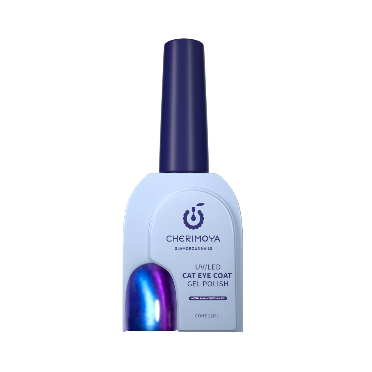 Esmalte Cherimoya Ojo de Gato Neón Morado 003