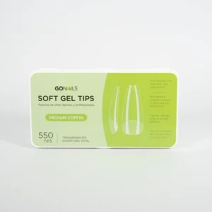 Uñas Soft gel , Medium Coffim Go Nails 550 unidades