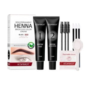 Tinte para Pestañas y Cejas color Black, Iconsing 7 ml.